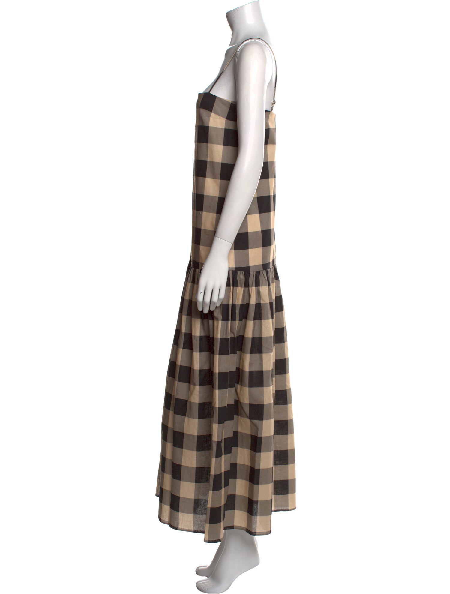 SER.O.YA Plaid Print Long Dress