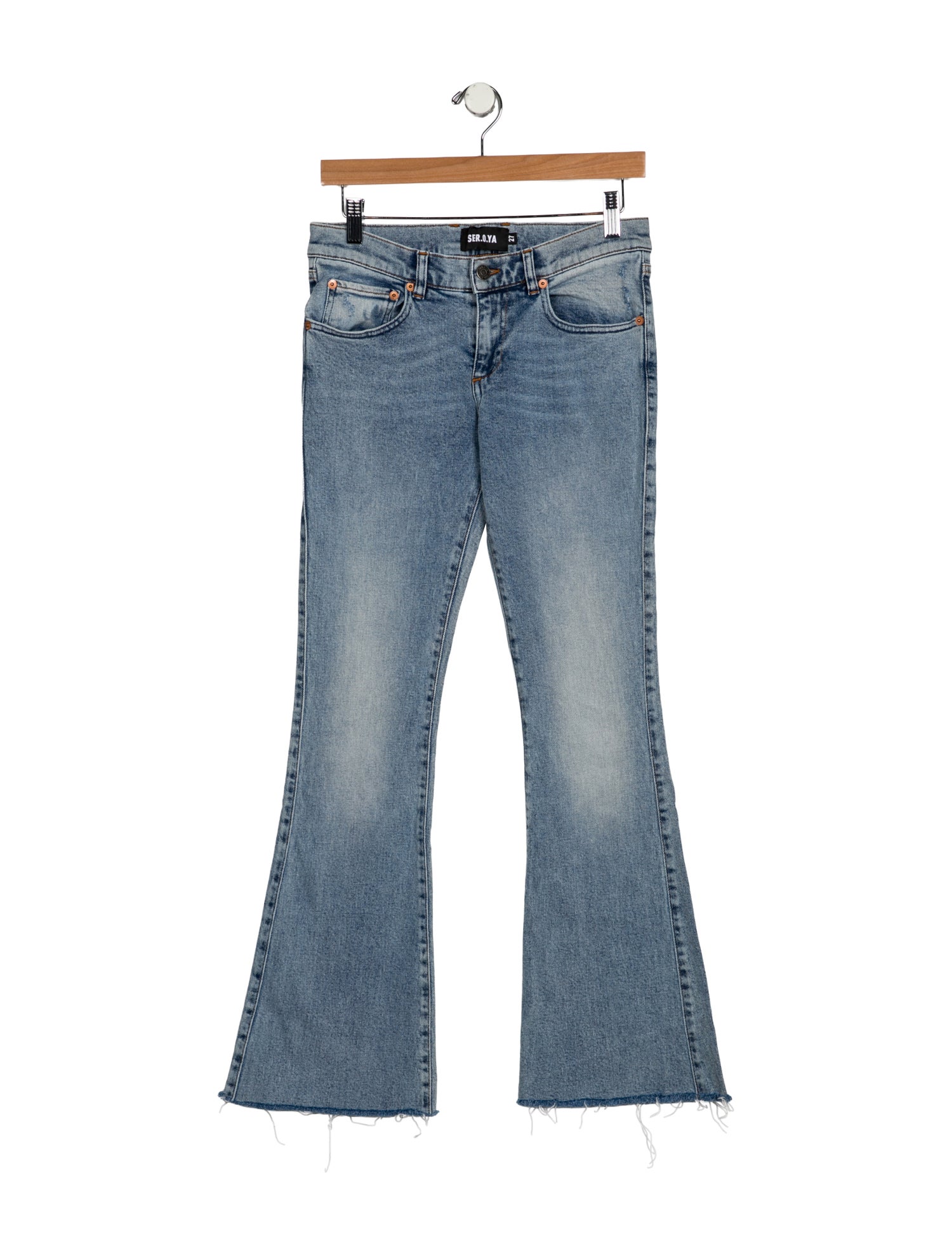 SER.O.YA Low-Rise Wide Leg Jeans