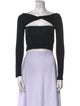 SER.O.YA Bateau Neckline Long Sleeve Crop Top