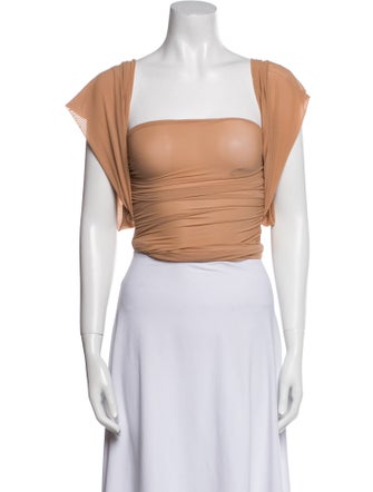SER.O.YA Nylon Square Neckline Crop Top