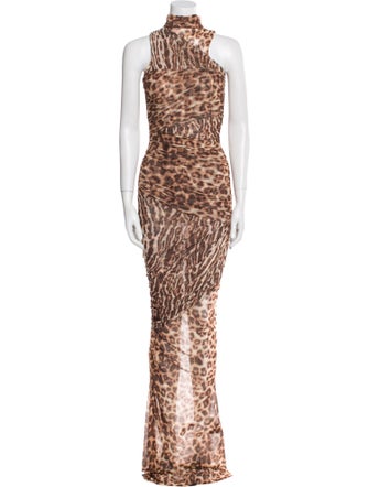 SER.O.YA Animal Print Long Dress