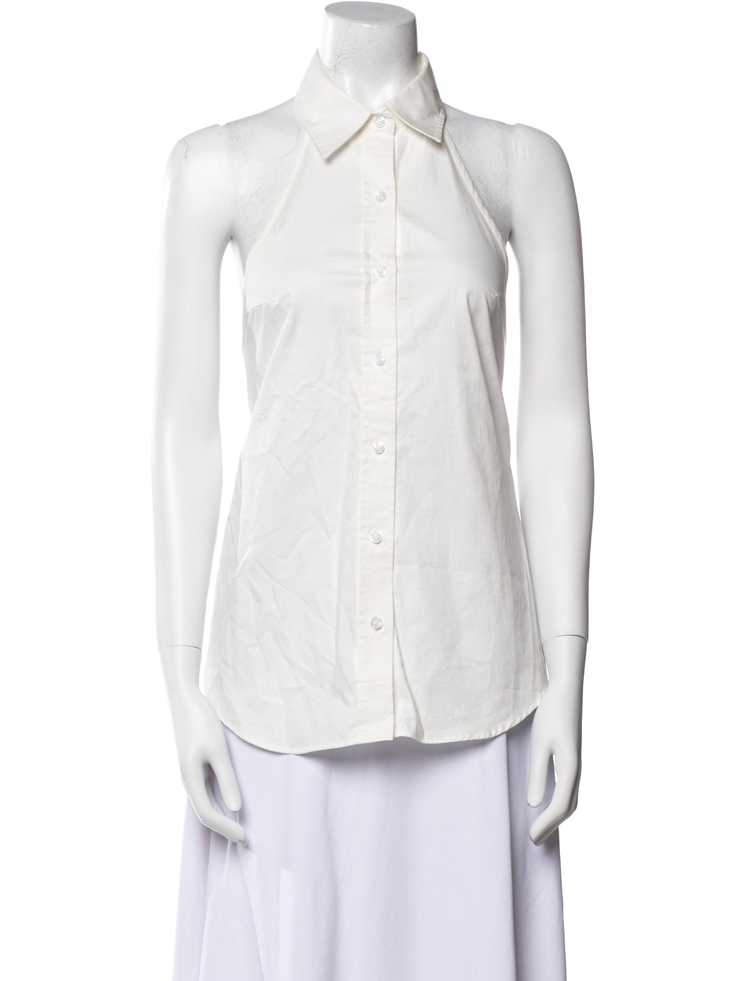 SER.O.YA Sleeveless Button-Up Top