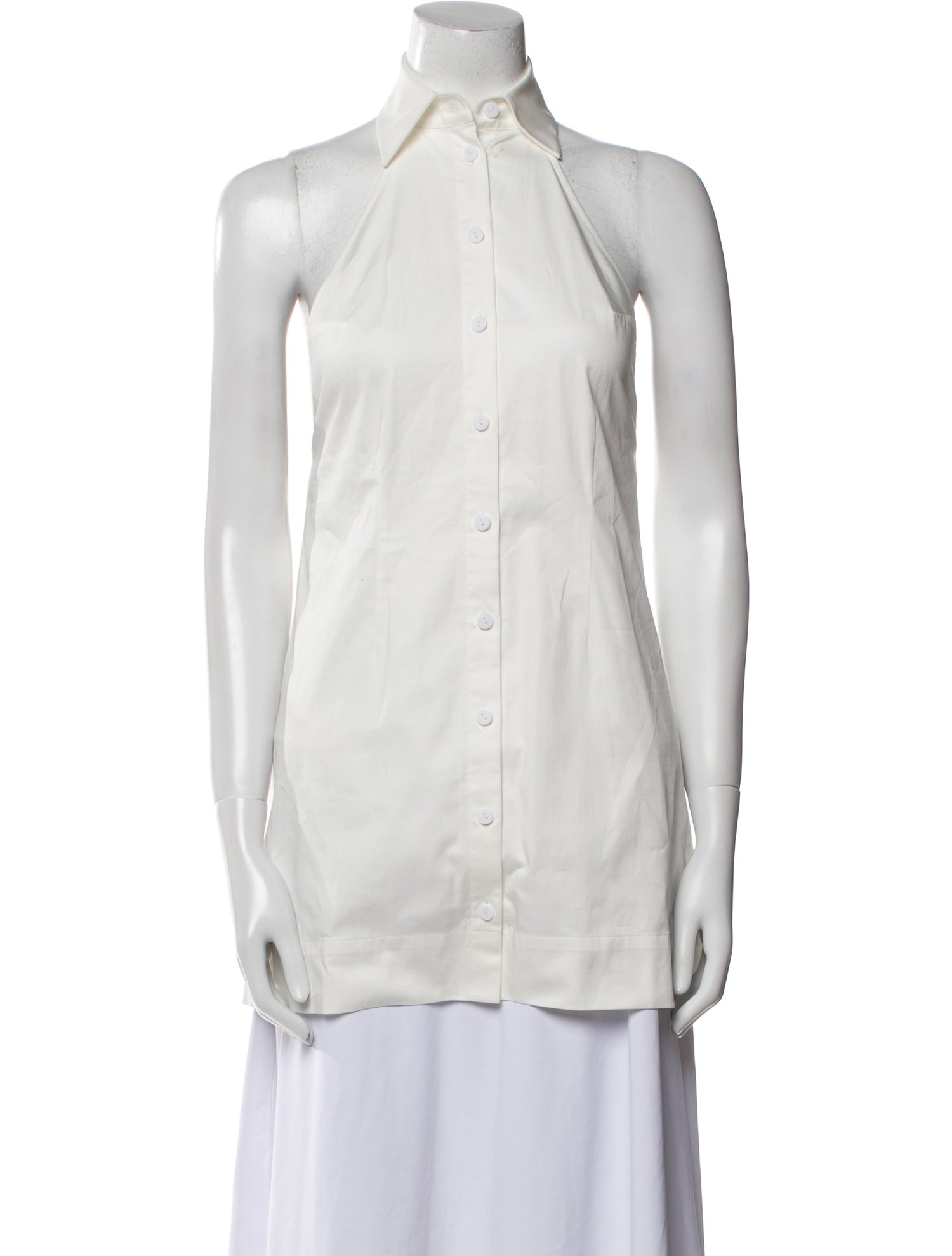SER.O.YA Sleeveless Button-Up Top