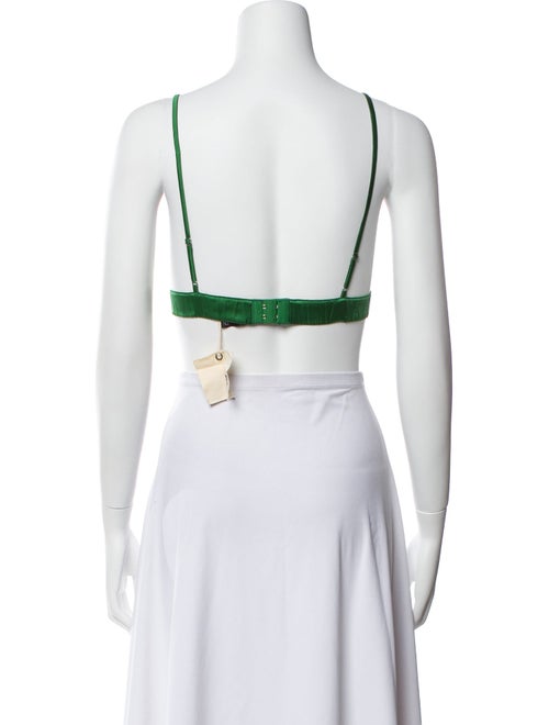 SER.O.YA Silk V-Neck Crop Top