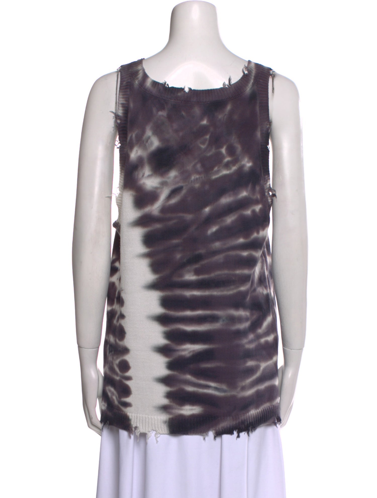 SER.O.YA Tie-Dye Print Scoop Neck Top