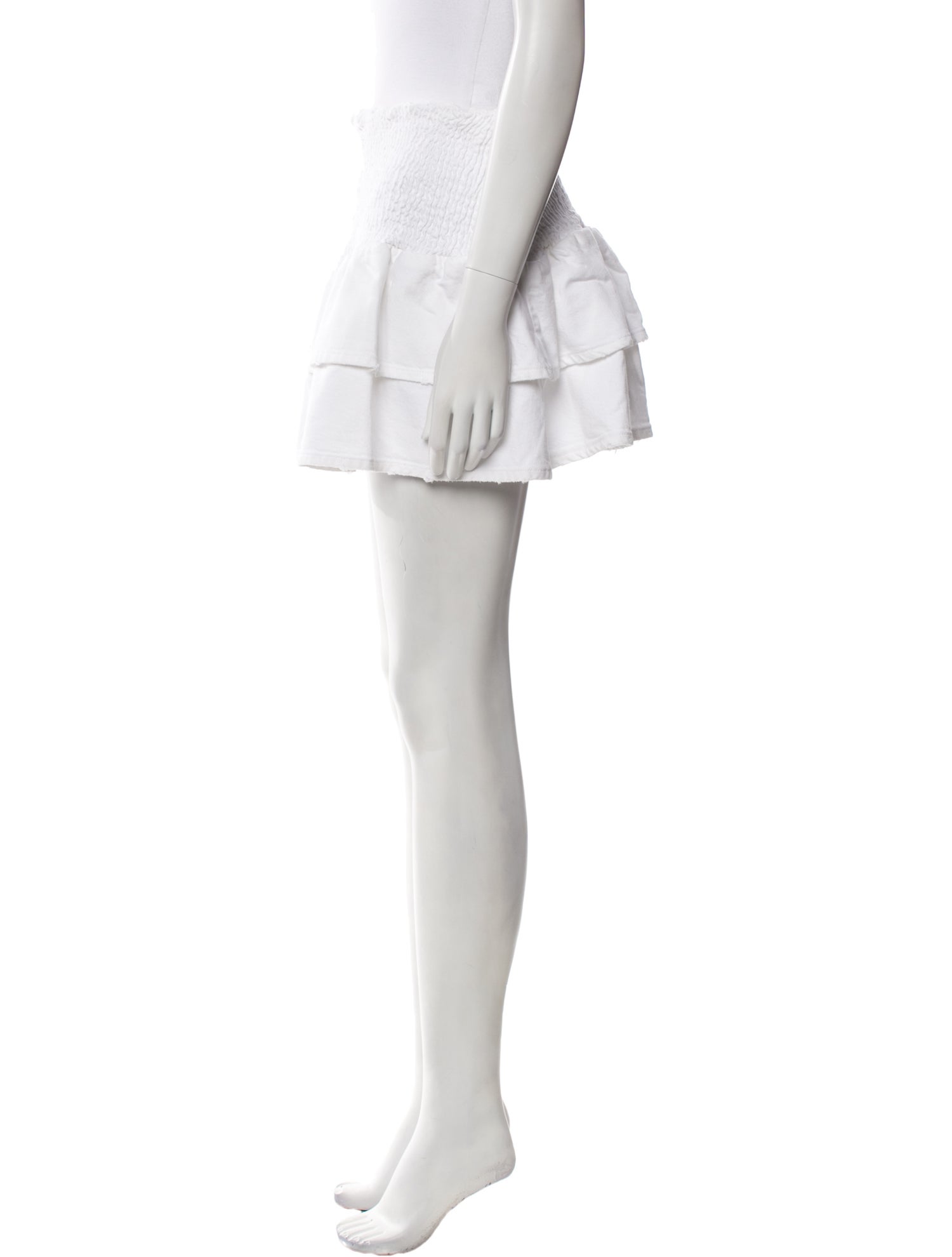 SER.O.YA Ruffle Embellishment Mini Skirt