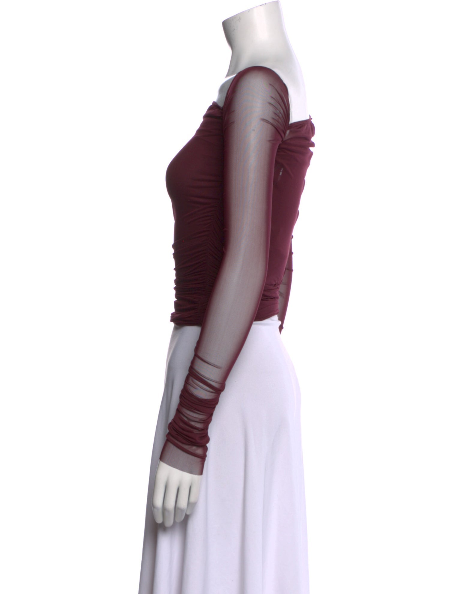 SER.O.YA Square Neckline Long Sleeve Crop Top