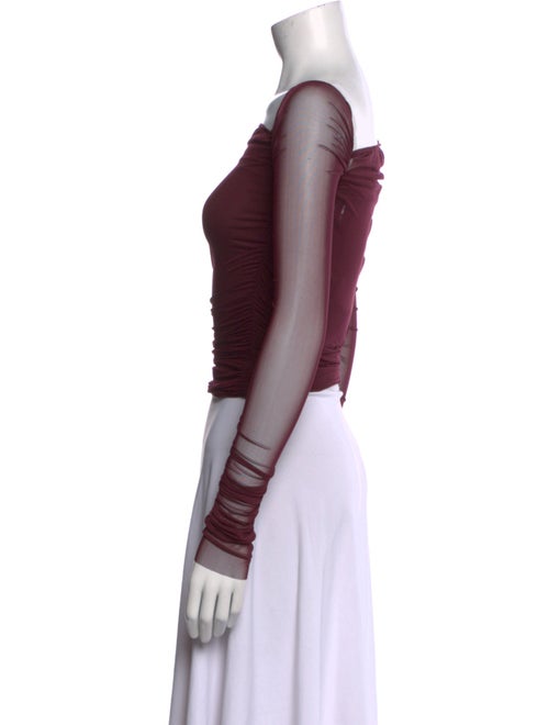 SER.O.YA Square Neckline Long Sleeve Crop Top