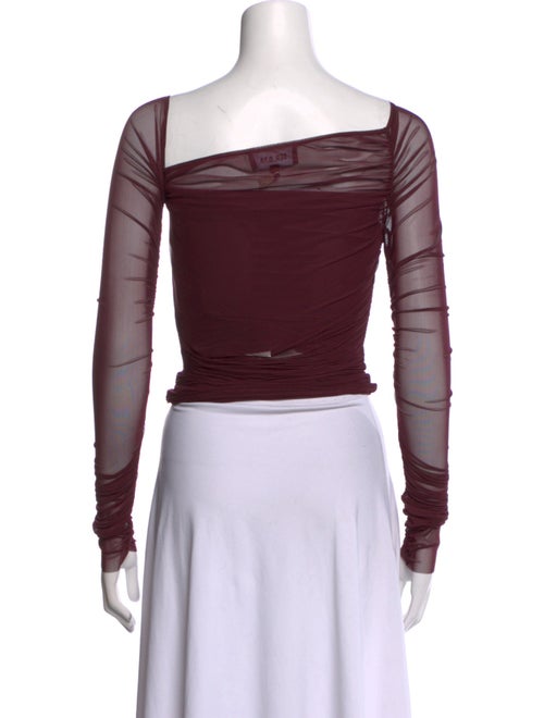 SER.O.YA Square Neckline Long Sleeve Crop Top