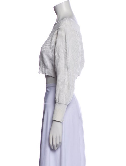 SER.O.YA Off-The-Shoulder Three-Quarter Sleeve Crop Top