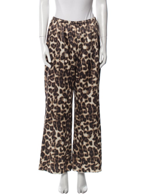 SER.O.YA Animal Print Wide Leg Pants