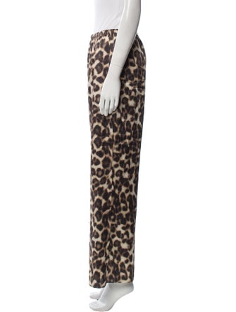 SER.O.YA Animal Print Wide Leg Pants