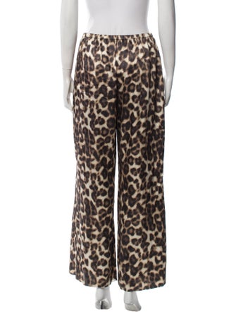 SER.O.YA Animal Print Wide Leg Pants