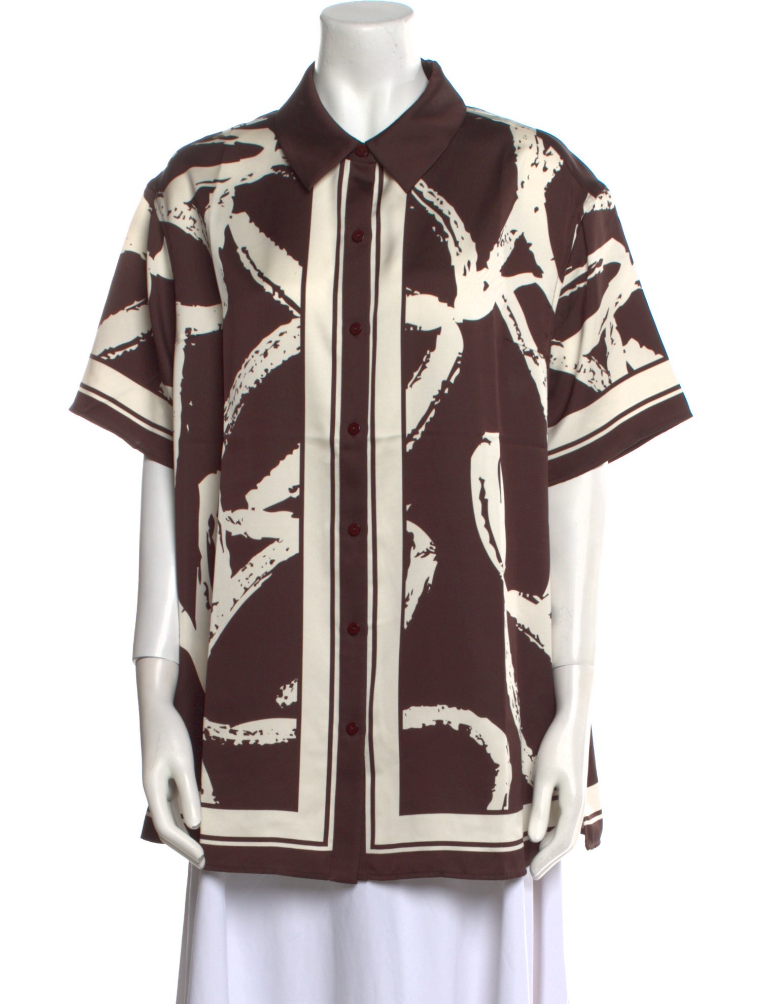 SER.O.YA Printed Short Sleeve Tunic w/ Tags