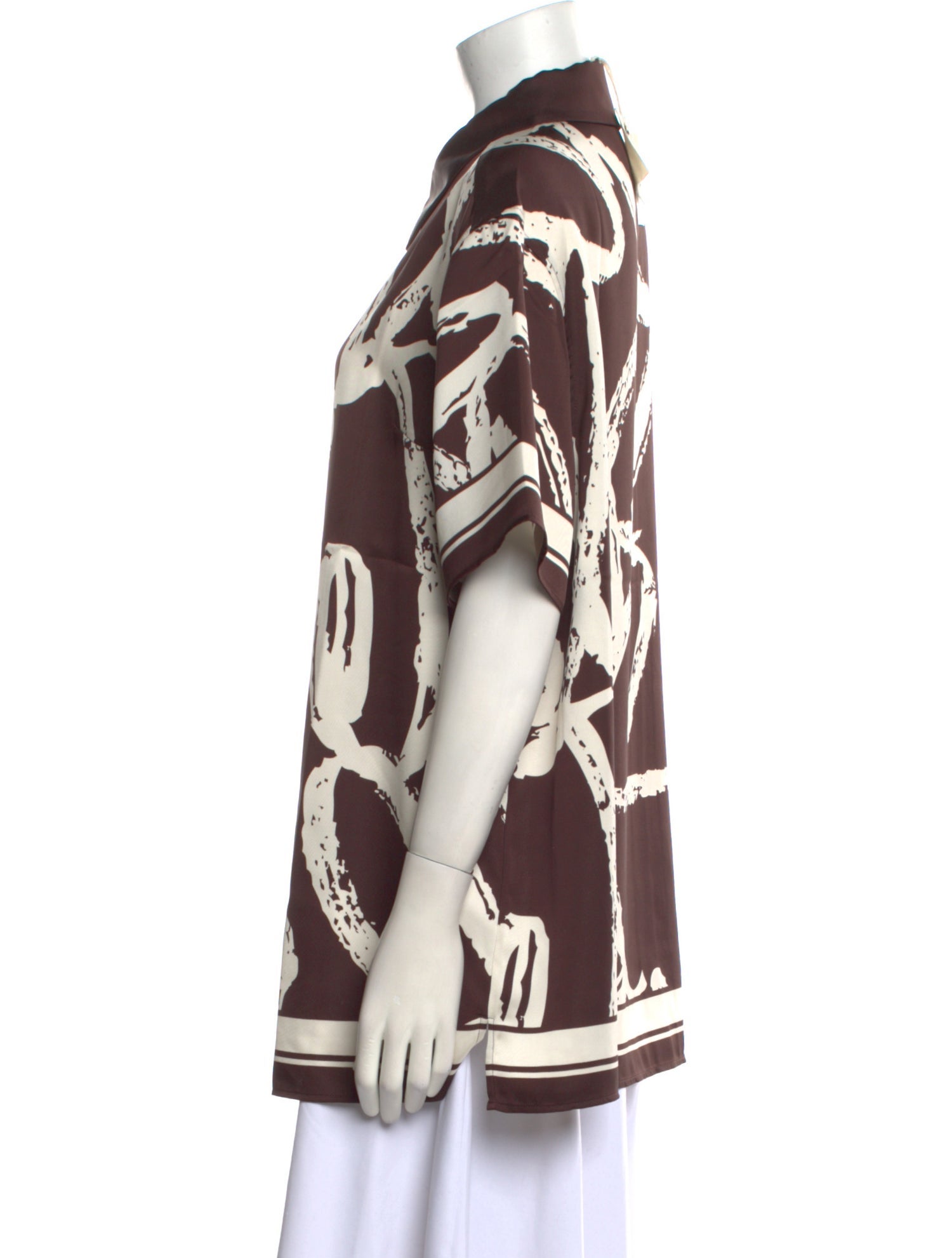 SER.O.YA Printed Short Sleeve Tunic w/ Tags