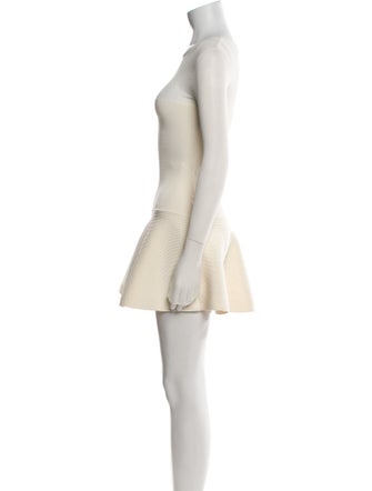 SER.O.YA Bateau Neckline Mini Dress