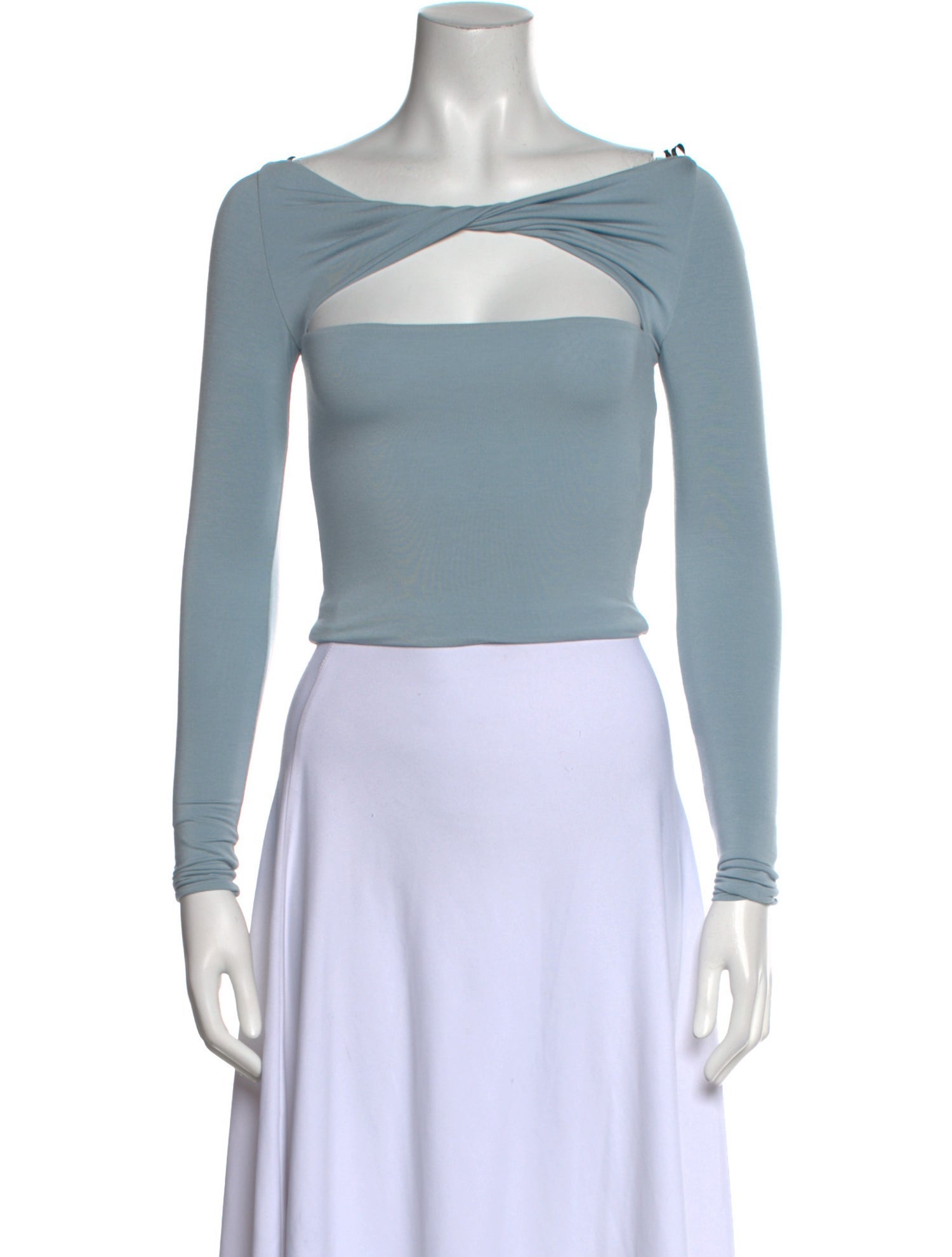 SER.O.YA Bateau Neckline Long Sleeve Crop Top w/ Tags