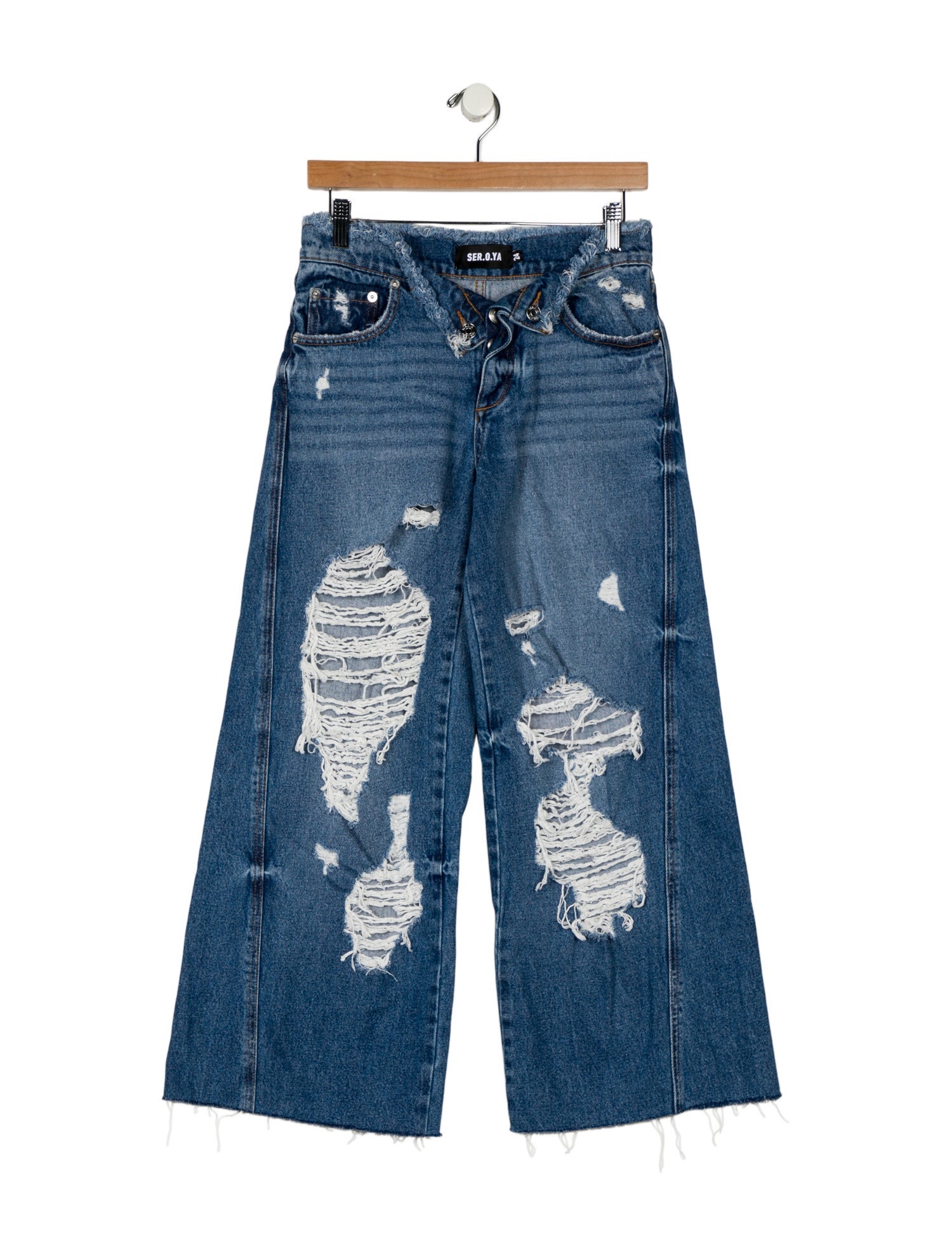SER.O.YA Low-Rise Wide Leg Jeans