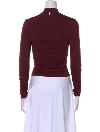 SER.O.YA Mock Neck Long Sleeve Crop Top