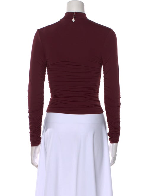 SER.O.YA Mock Neck Long Sleeve Crop Top