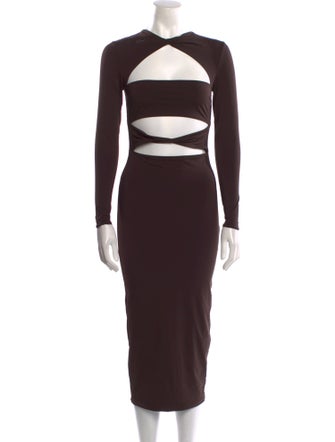 SER.O.YA Crew Neck Midi Length Dress