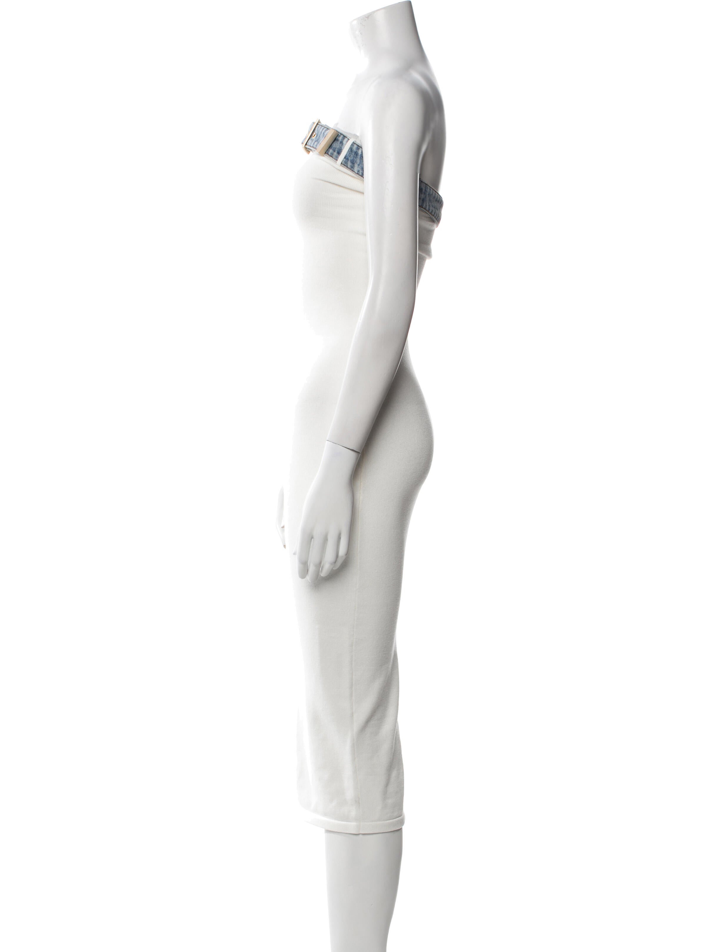 SER.O.YA Strapless Midi Length Dress