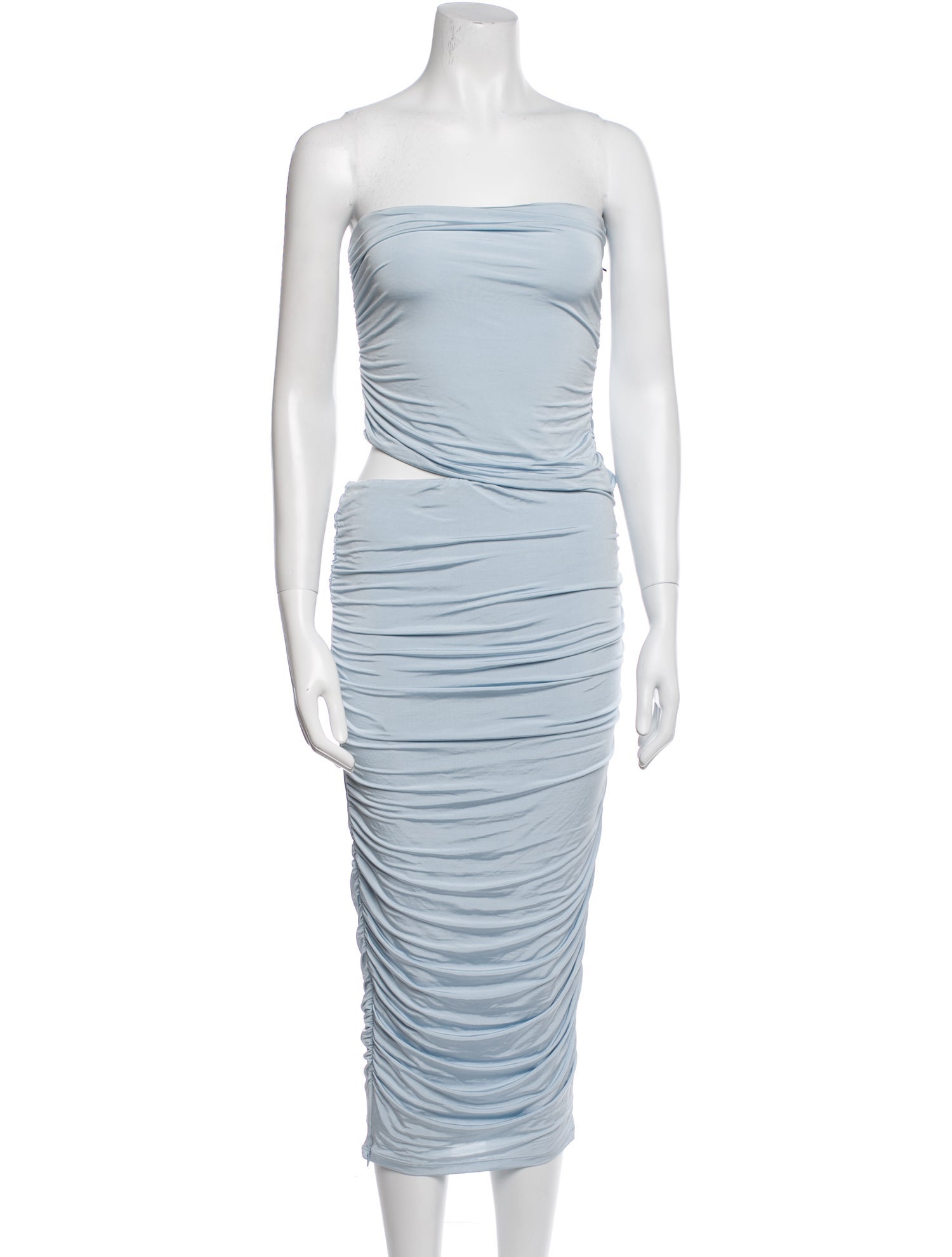 SER.O.YA Strapless Midi Length Dress