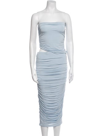 SER.O.YA Strapless Midi Length Dress