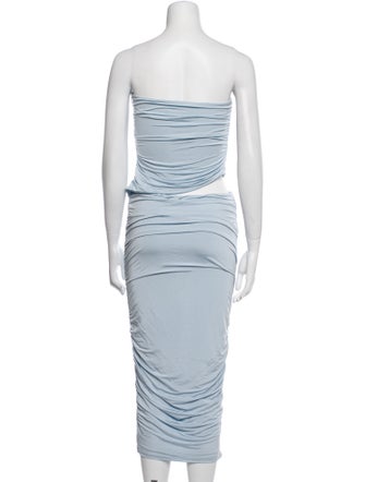 SER.O.YA Strapless Midi Length Dress