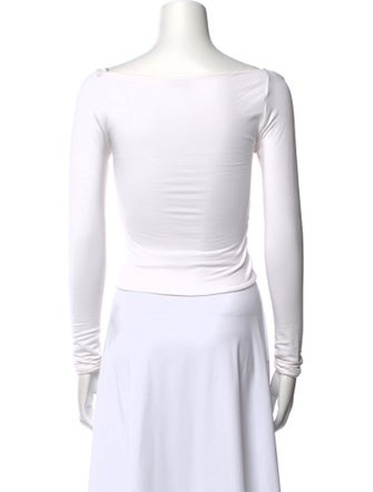 SER.O.YA Cowl Neck Long Sleeve Crop Top