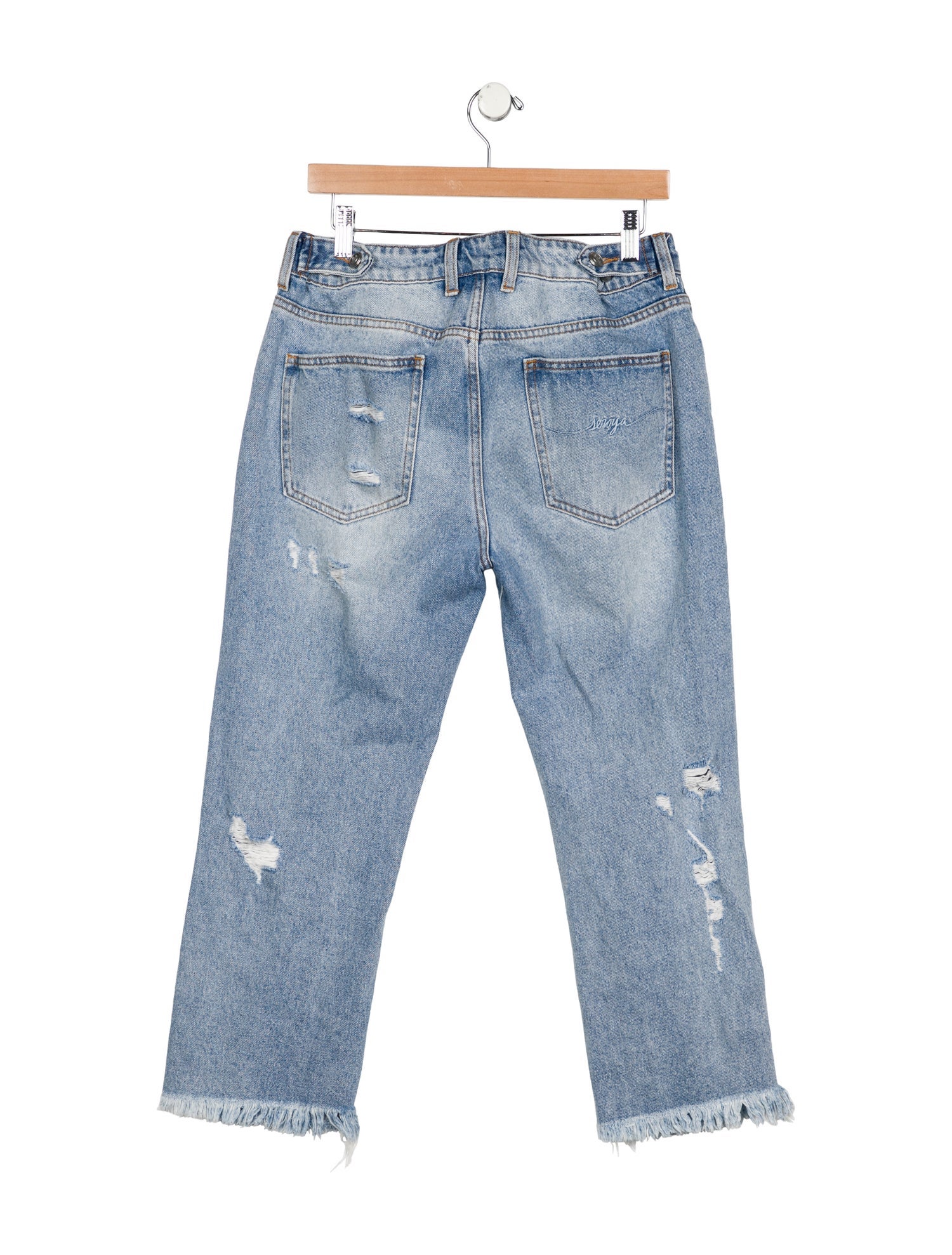 SER.O.YA High-Rise Straight Leg Jeans