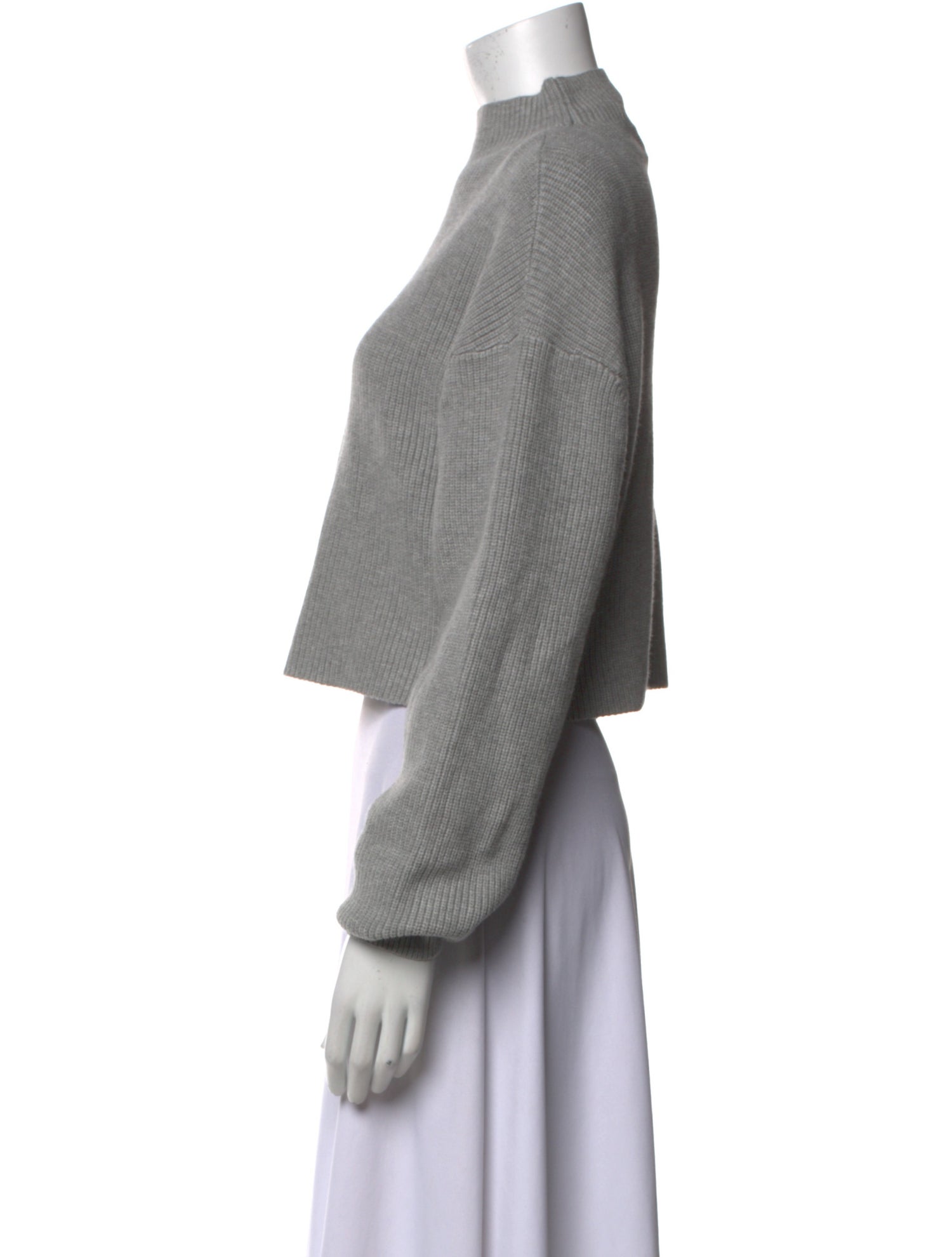 SER.O.YA Mock Neck Long Sleeve Crop Top