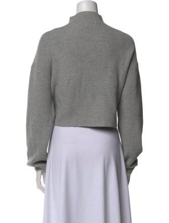 SER.O.YA Mock Neck Long Sleeve Crop Top