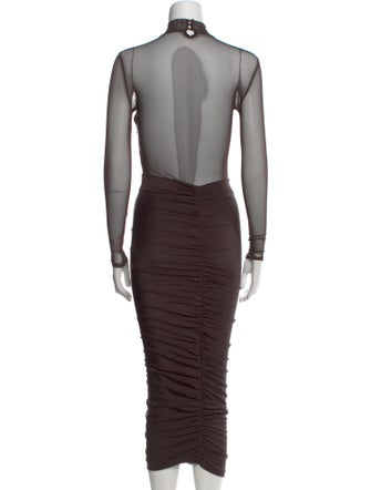 SER.O.YA Mock Neck Long Dress