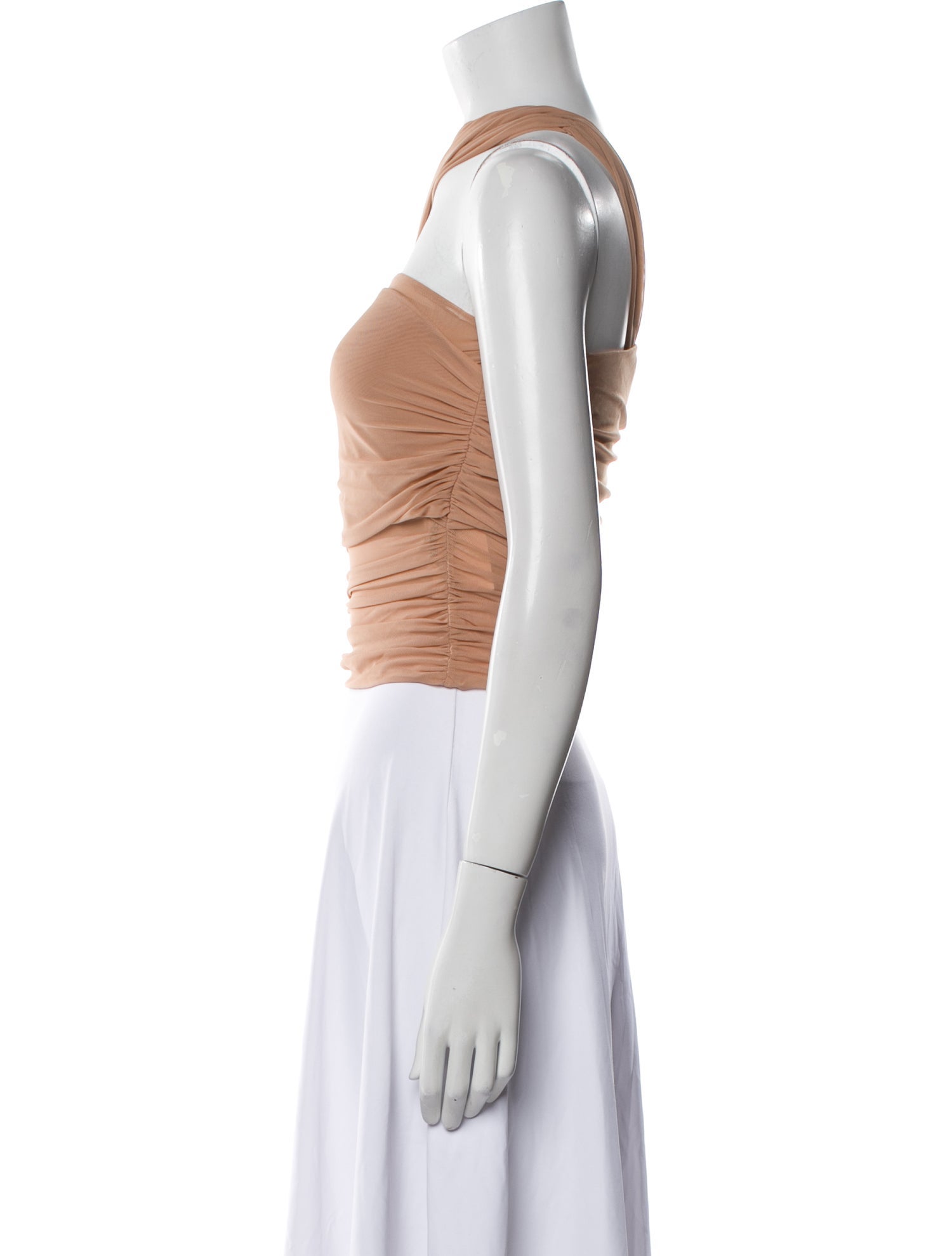 SER.O.YA Nylon One-Shoulder Crop Top