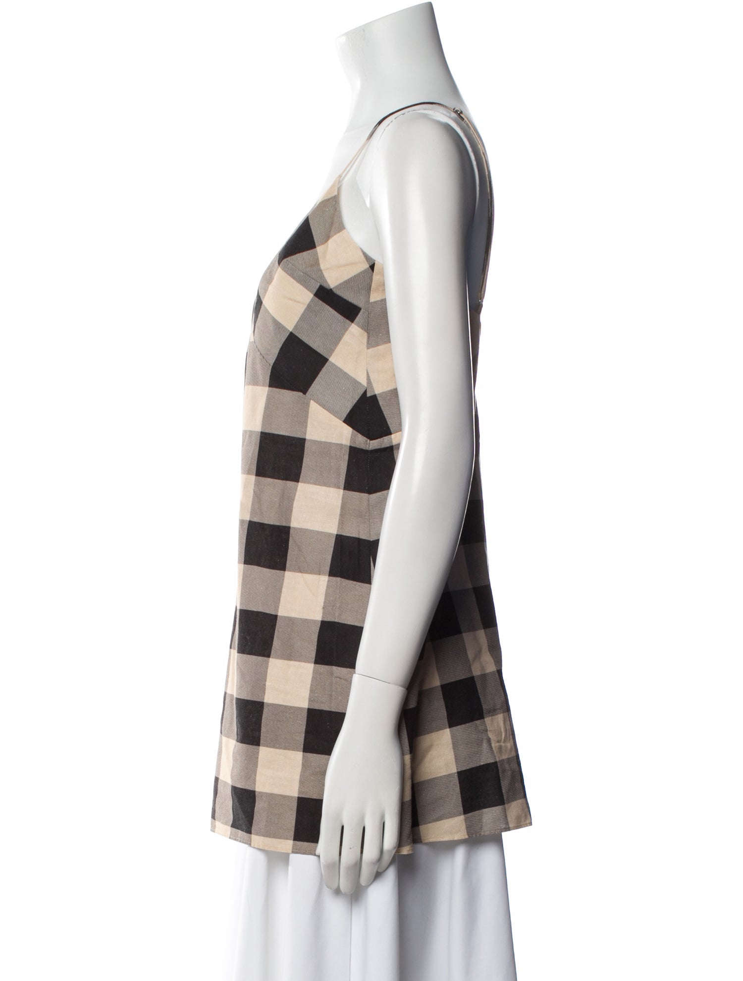 SER.O.YA Plaid Print V-Neck Tunic