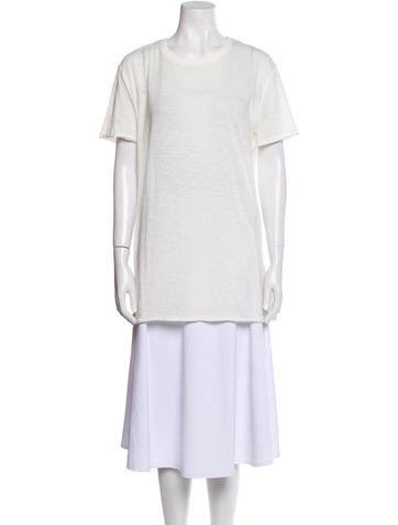 Pre-owned Ser.o.ya Crew Neck Short Sleeve T-shirt In White