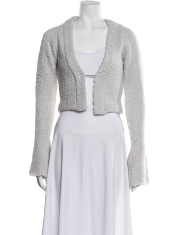 Pre-owned Ser.o.ya V-neck Sweater W/ Tags In Gray