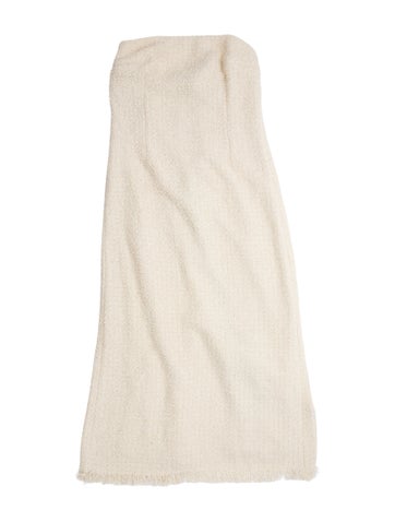 Pre-owned Ser.o.ya Strapless Knee-length Dress W/ Tags In Neutral