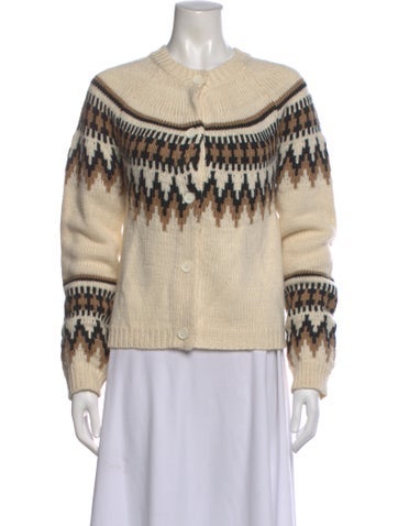 Pre-owned Ser.o.ya Graphic Print Crew Neck Sweater In Neutral