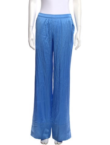 Pre-owned Ser.o.ya Silk Wide Leg Pants In Blue