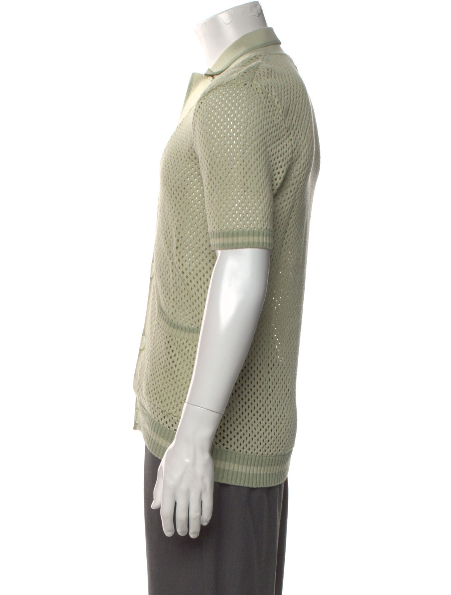 SER.O.YA Printed Collar Polo Sweater