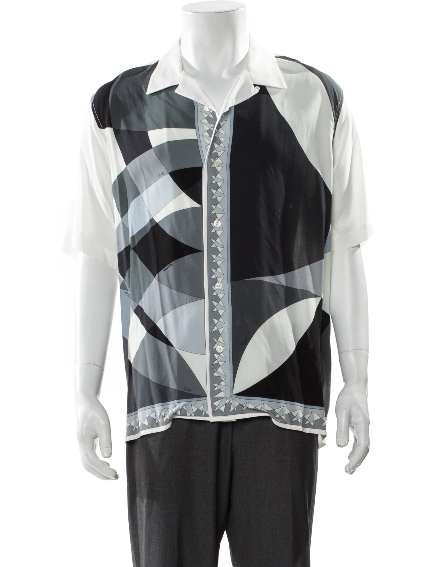 Supreme x Emilio Pucci 2021 Colorblock Pattern Shirt