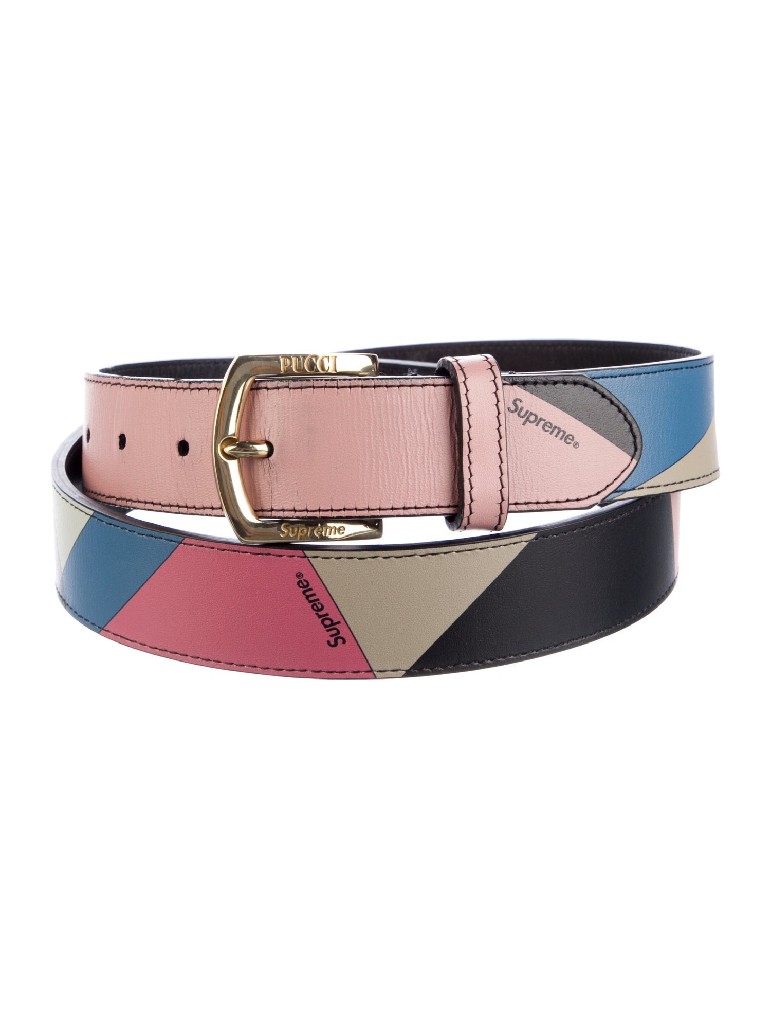 Supreme x Emilio Pucci Leather Waist Belt