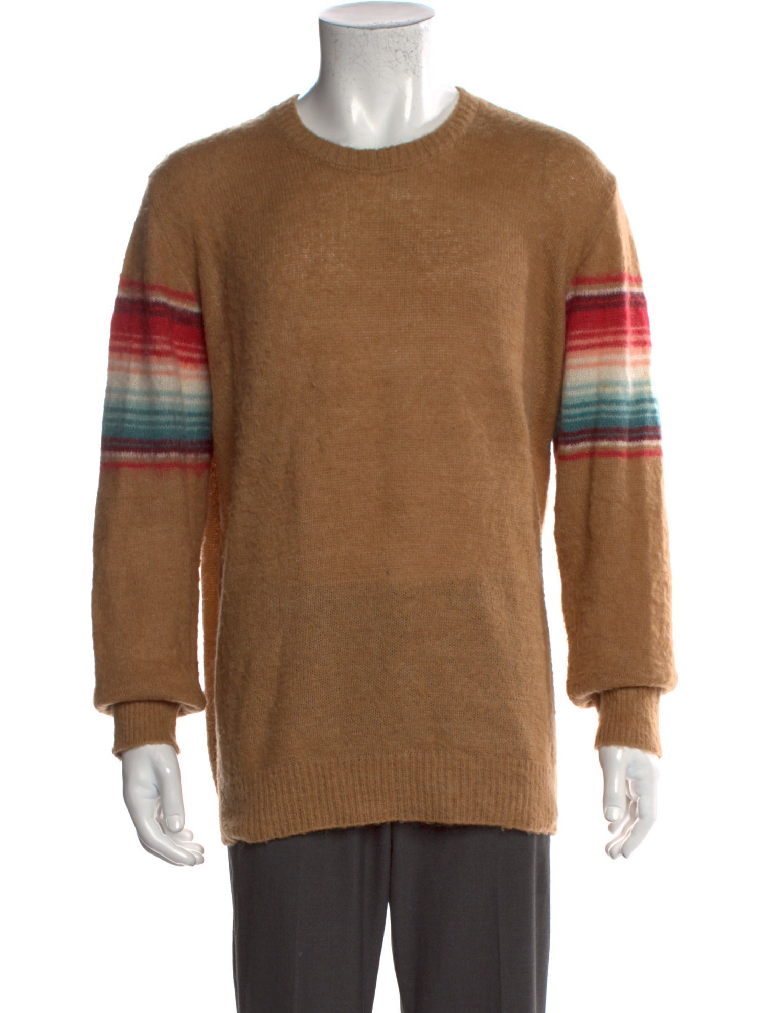 Sasquatchfabrix. Colorblock Pattern Crew Neck Pullover