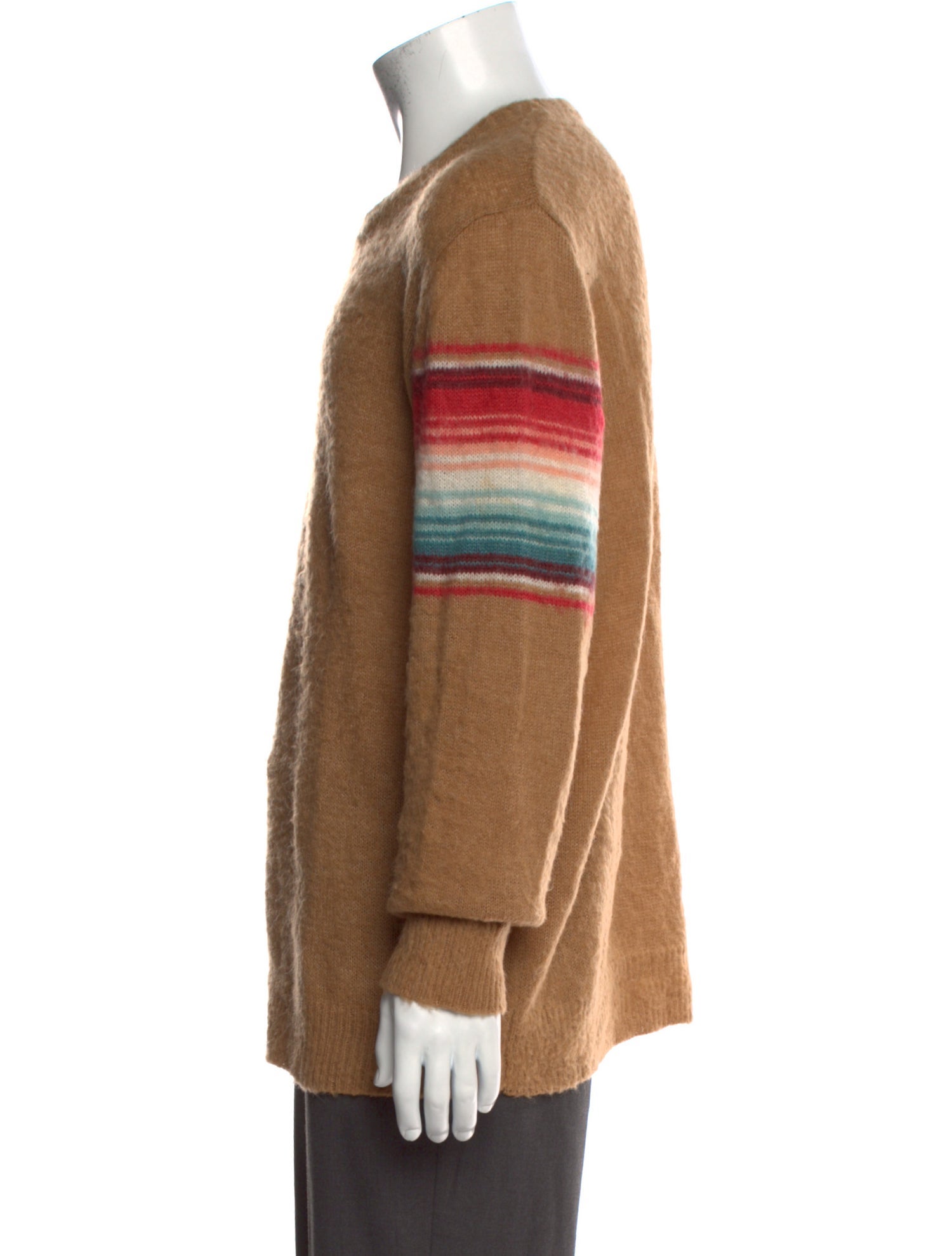 Sasquatchfabrix. Colorblock Pattern Crew Neck Pullover