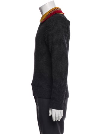 Sasquatchfabrix. Wool Collar Polo Sweater