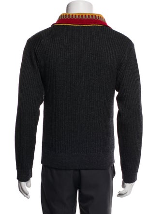 Sasquatchfabrix. Wool Collar Polo Sweater