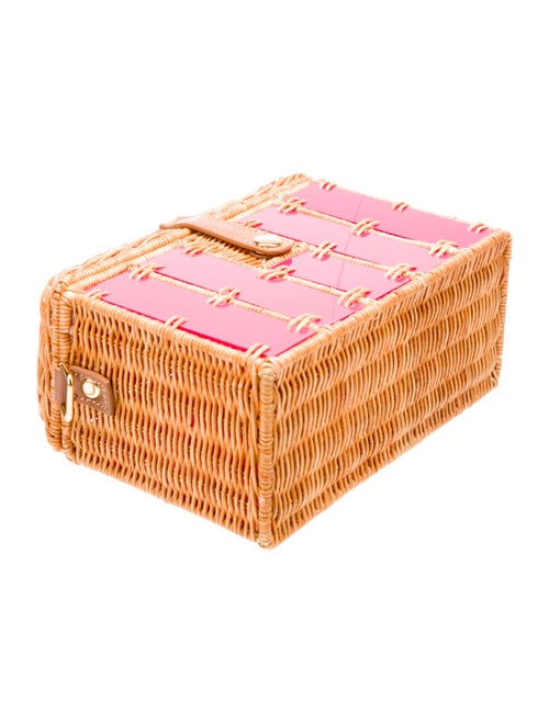 Serpui Wicker Top Handle Bag