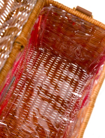 Serpui Wicker Top Handle Bag